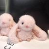 Cute Furry Rabbit Keychain Key Rings Holder Decorations Bag Pendants Lovely Gift Accessories