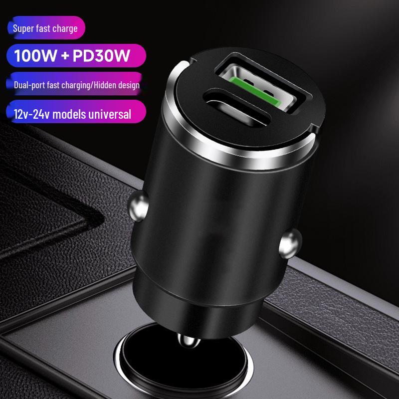 Invisible Dual-Port Super Fast Car Charger for Huawei & Apple