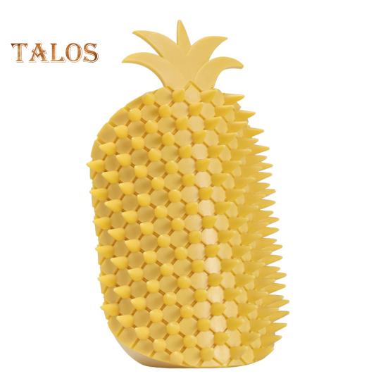 Cat Self Groomer Pineapple Shape Cat Wall Corner Massage Comb with Catnip Cat Face Scratcher Grooming Brush for Long Short Fur Cats Dogs