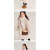 Girls Faux Fur Long Coat Stand Collar Plush Fleece Warm Thick Winter Kids Outerwear Full‑Zip Mid‑Length Fuzzy Overcoat For Little Girl