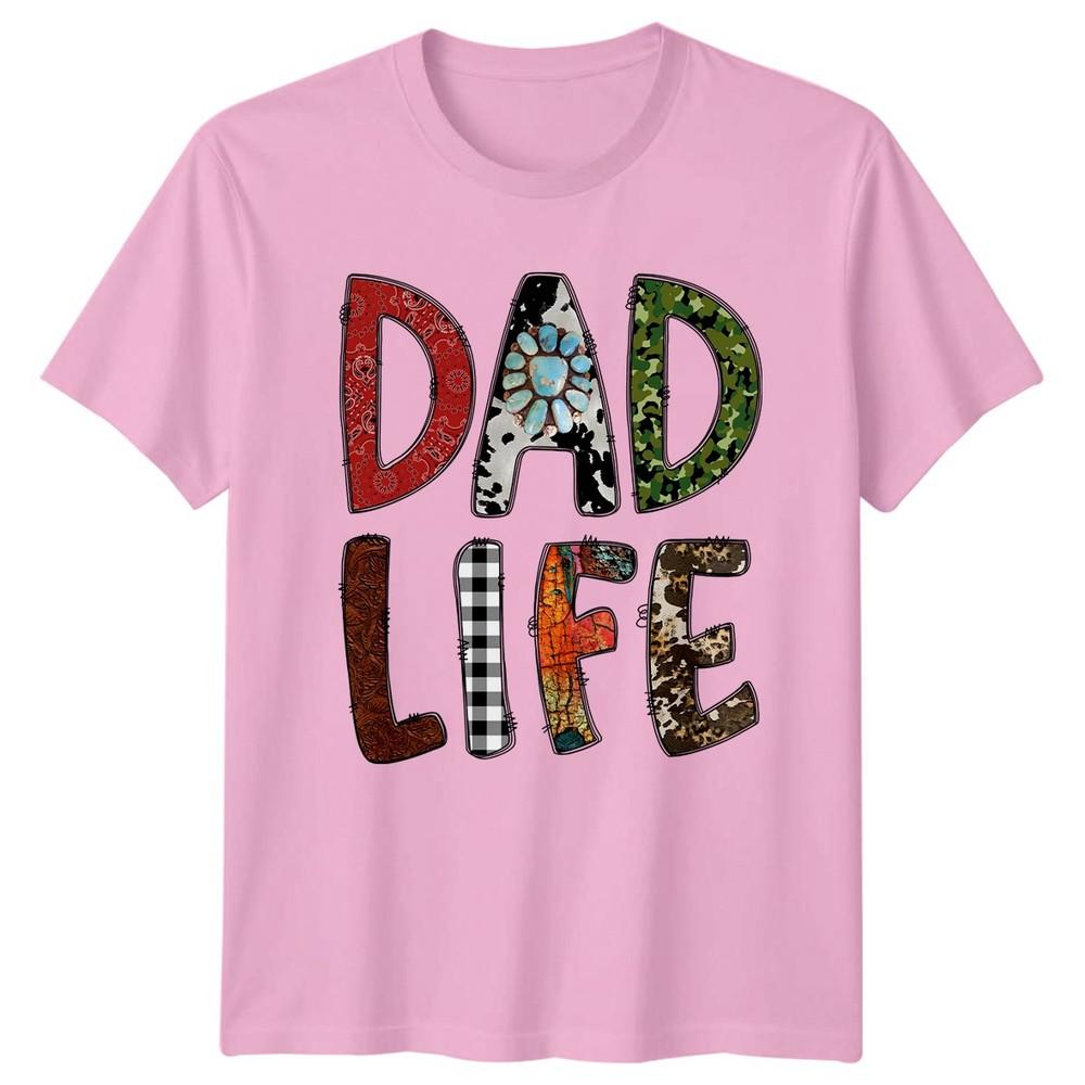 Dad Life Unisexs TShirt Rustic Cowhide Fathers Day Gift For Him