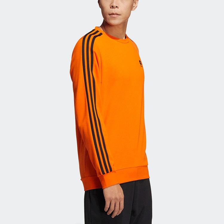 Męski sweter adidas neo Ce 3s Swt Casual Sports z okrągłym dekoltem Pomarańczowy HD4669