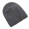 New Unisex Winter Hats For Men & Women Warm Ski Beanie Hat Letter Label Decor Thermal Lined Knitted Hat