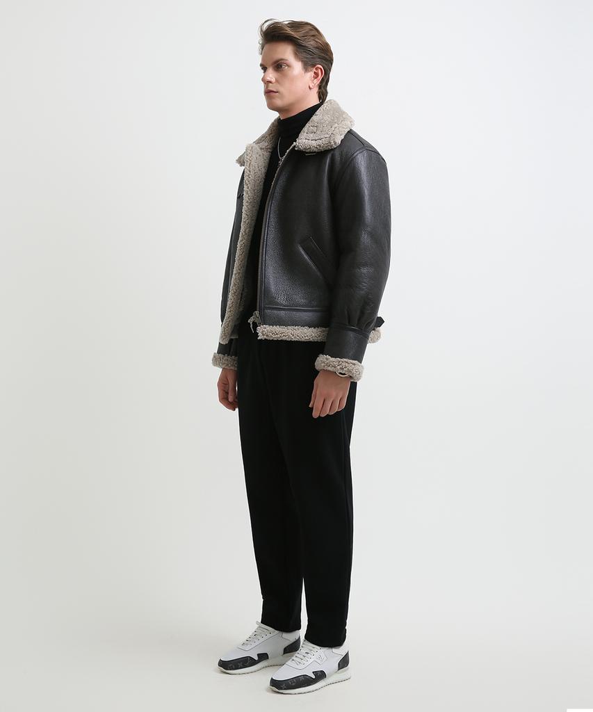 Seuteulaikeu Jersey Tapered Sweatpants (Black)