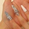 Metal Nail Ring Machinery Style Punk Metal Jewelry Daily Gothic Ring  Halloween