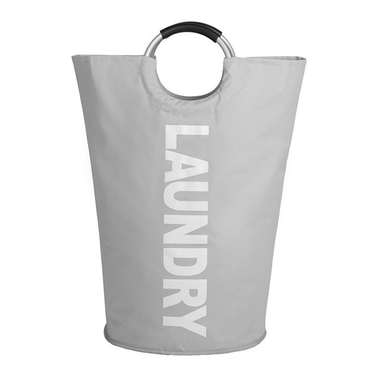 

Корзина для белья из ткани Оксфорд с ручкой, многофункциональный контейнер, принадлежности для книг, игрушек, кукол, нижнего белья, сумка для сбора светло-серый