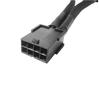 10Pcs 22cm GPU PCIE 8 Pin Female To Dual 2X 8 (6+2) Pin Male PCI Express Power Adapter Braided Y-splitter Extension Cable