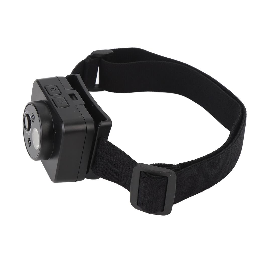 Head Mounted Action Camera 2MP 1080P 45 Degree Adjustable Intelligent Sensing LED Headlamp Head Mounted Wearable Body