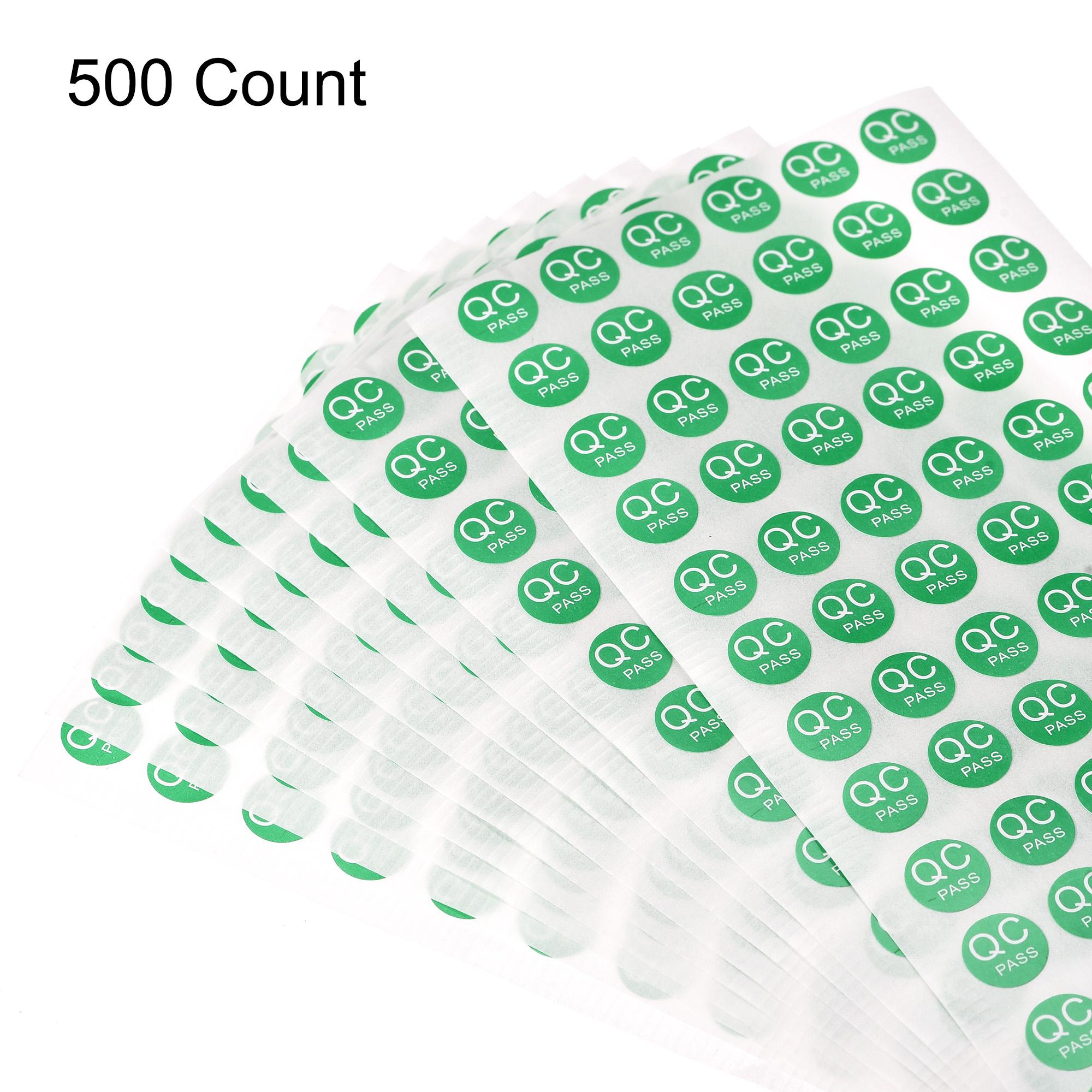 

500/1000Pcs Adhesive Labels 10mm QC PASS Mark Green Round Coding Labels Self Adhesive Stickers for Industry Items