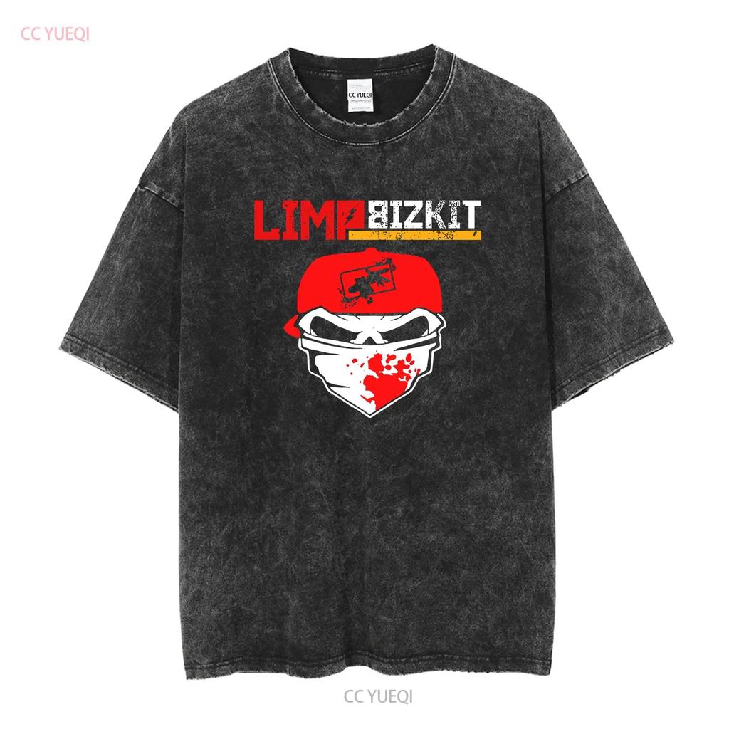 Limp Bizkit Rock Band Black T Shirt HT85827 Long Sleeves Vintage Washed Stylish Graphic Comfortable Stretched Soft Fashion