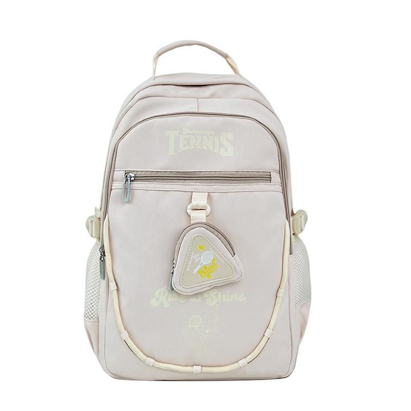 Large Capacity Nylon Backpack With Breathable Straps For Students And Casual Use