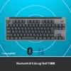 Logitech SIGNATURE K855GR Wireless Mechanical Keyboard Made by TTC Red Axis Linear Bluetooth Not Compatible with Logi Bolt Unifying Compact Japanese L