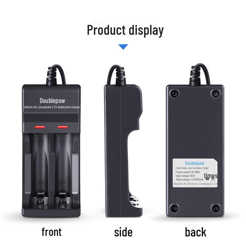 Dual Charger for 14500 & 10440 3.2V LiFePO4 Batteries
