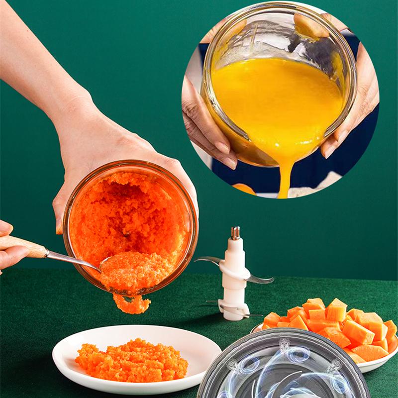 Elektrický sekáček na potraviny 300ml Drtič česneku Mlýnek na maso Mini lis na česnek Drtič na zeleninu Drtič