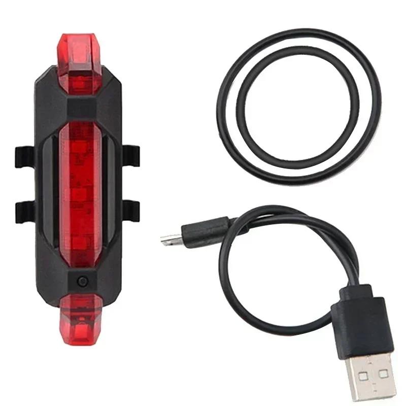 1/2 Stück Fahrradlicht Set Scheinwerfer, Rücklichter USB Wiederaufladbar Flutlicht Fahrrad Elektroroller Zubehör Reitausrüstung