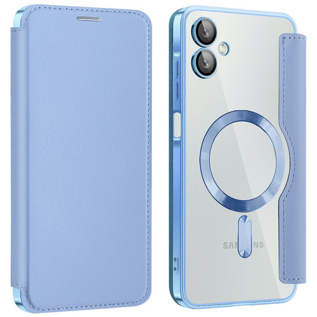 For Samsung Galaxy A06 4G Case Compatible with MagSafe RFID Blocking Card Holder Leather Phone Cover