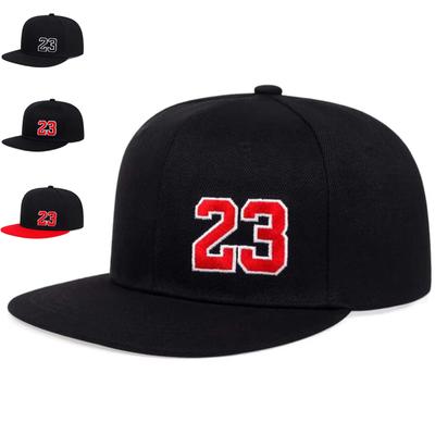 Unisex 23 Embroidery Hip-hop Hats Spring Autumn Adjustable Casual Snapback Baseball Caps Outdoor Sunscreen Hat