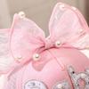 Cappello estivo traspirante in rete per bambini con visiera a becco d'anatra e protezione solare da principessa