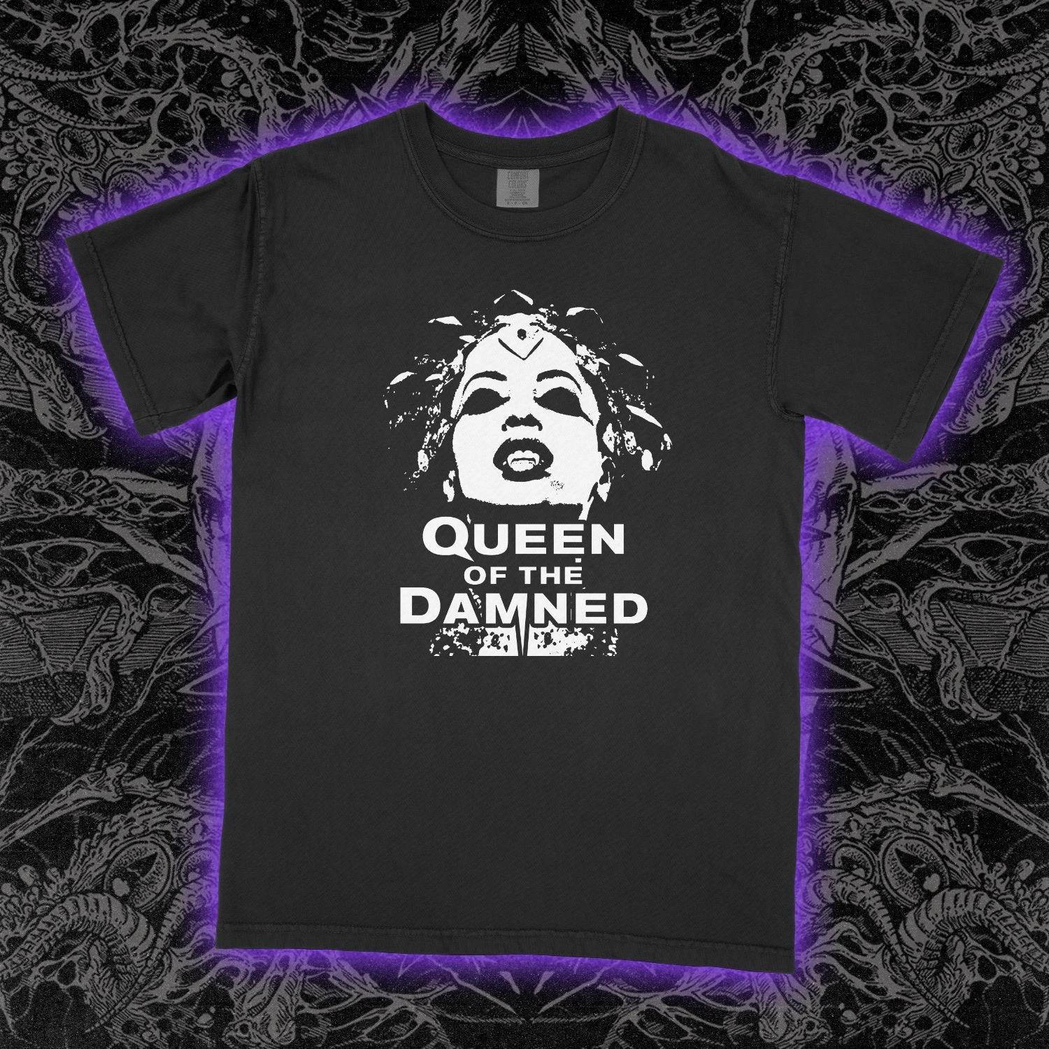 Queen of the Damned T-Shirt Aaliyah Lestat Gothic Horror Vampire Movie Tee S-5XL S