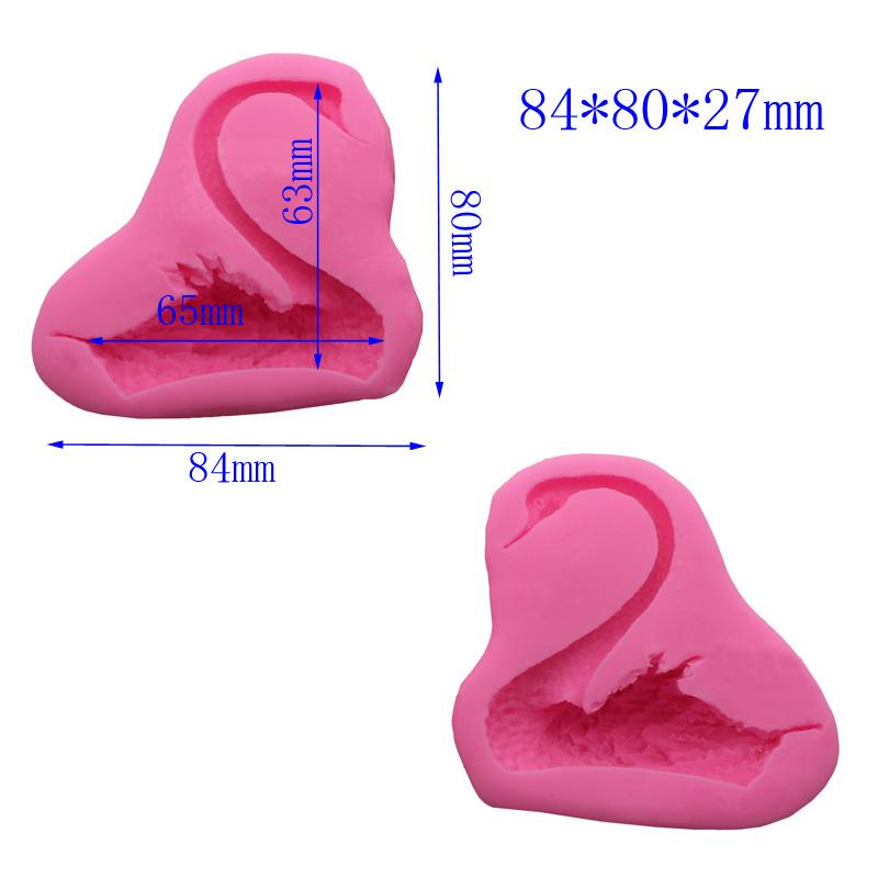 Silikonová dortová forma pro pár Labutí 3D fondánový dort na košíčky Mýdlová hlína Silikonová forma na pečení Ručně vyráběné DIY nástroje na dekorace svatebních dárků