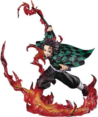 TAMASHII NATIONS Figuarts ZERO Demon Kimetsu no Yaiba Tanjiro Kamado W pełni skoncentrowany 190mm Pomalowana kompletna figurka Slayer Ok.. PCV/ABS