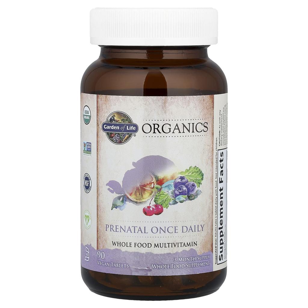 Mykind Organics, Prenatal Daily, Veggie Tablets, 90 Tablets