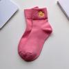 Sock Children's Mid-calf Socks, Sweat-absorbing and Odor-fighting, Cartoon-style, Versatile Cotton Socks
