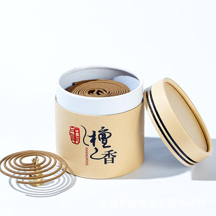 Natural Sandalwood & Agarwood Mugwort Incense Coils - 4-Hour Sleep Aid & Odor Remover for Bedroom
