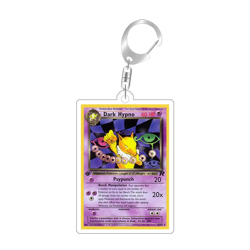For Pokemon Elf Qikchu Dark Charmeleo Arcanine Beedrill Original Acrylic Selfmade Cartoon Anime Keychain Pendant Toy Gift 5cm