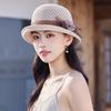 Spring Summer New Flower Bucket Hat For Women, Breathable Rolled Brim Knit Cap, Sun Protection Fashion Versatile