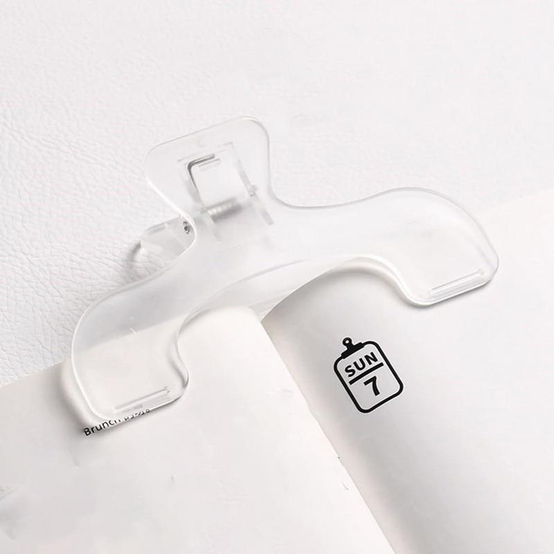 Transparent Plastic Book Clip Fixed Book Holder Simple Reading Aid Transparent Page Holder Clip School Stationery Office Supplie