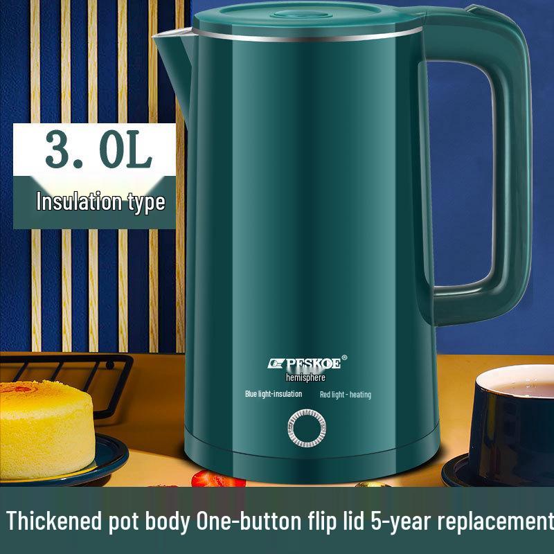 Positive Hemisphere Stainless Steel Electric Kettle: Auto-Off, Thermal Insulation, Household Electric Water Boiler