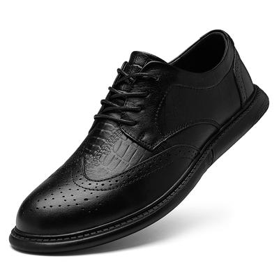 Hochwertige Herrenschuhe aus echtem Leder Rutschfeste Walking-Flats Oxford-Schuhe Herren Bequem Ganztägig Tragbar Wanderschuhe Trainer