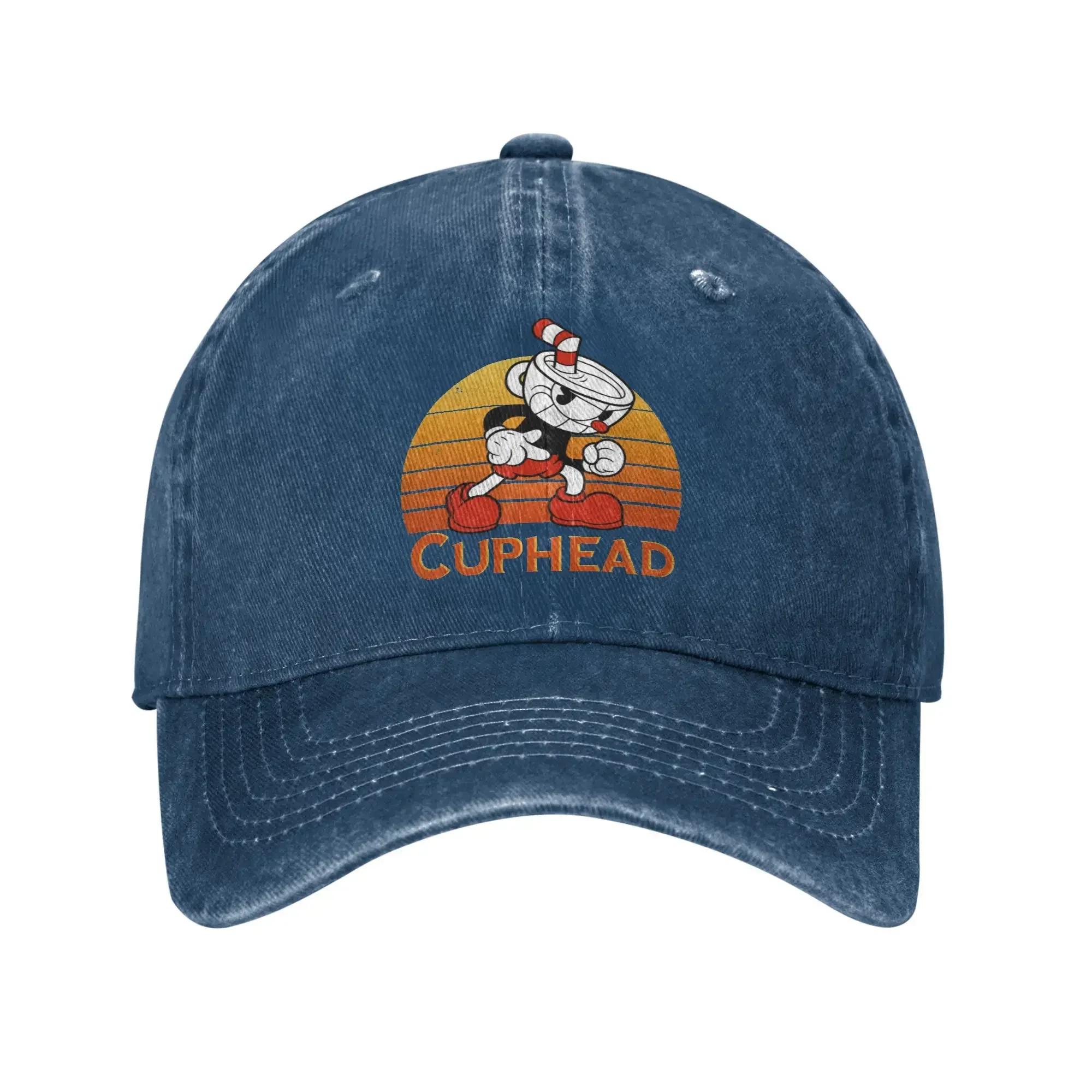 

Cuphead Casual Baseball Cap For Unisex Adult Summer Sunset Hiking Fishing Trucker Hat yk Funny SunProof Baseball Caps One Size