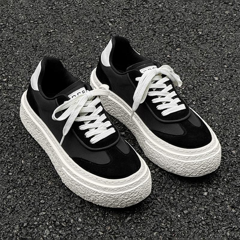 Fashion Luxury Brand Men Genuine Leather Outdoor Walking Shoes Casual All-match Outdoor Antiskid Skateboard Footwear Flat Designer Shoe