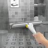 JEHONN Squeegee Dry Wiper 126cm Bath Glass Wiper Drain Wiper Cleans Water from Extendable, Mirrors/Walls/Windows/Grounds/Ceilings (Yellow)