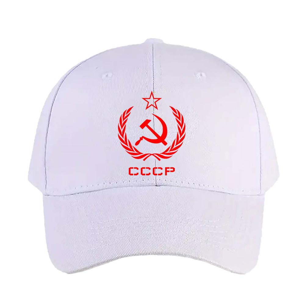 Russian USSR Soviet Union Hammer and Sickle CCCP Communist Cap Summer Woman Man Adult Hat Printed Baseball Caps Trucker Cap