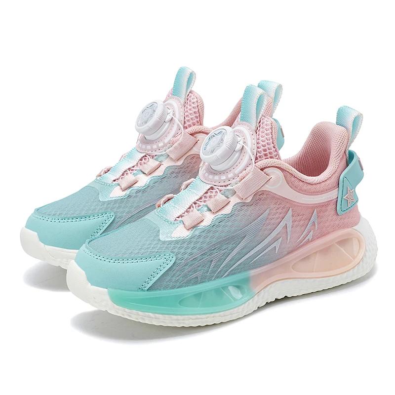 Hot Selling Lightweight Childrens Sports Shoes Summer Breathable Fashionable Casual Shoes Soft and Stable Elastic Running Shoes