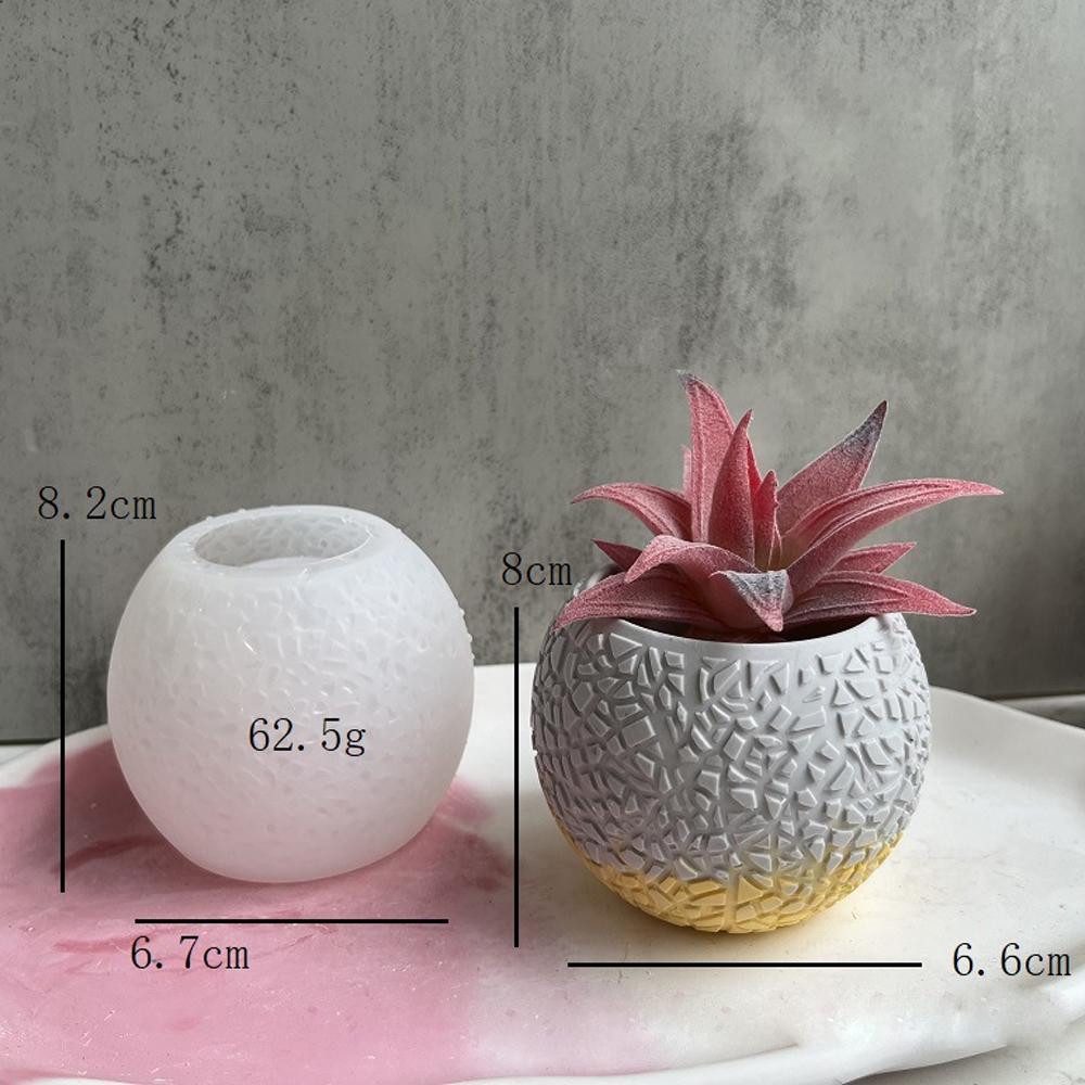 DIY Flower Shape Planter Silicone Mold Concrete Cement Mould for Candle Holder Storage Box Flowerpot Epoxy Resin Mold Home Decor