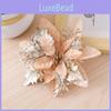 Floral Christmas Decorations With Plastic And Glitter Finish Festive Decor Tree