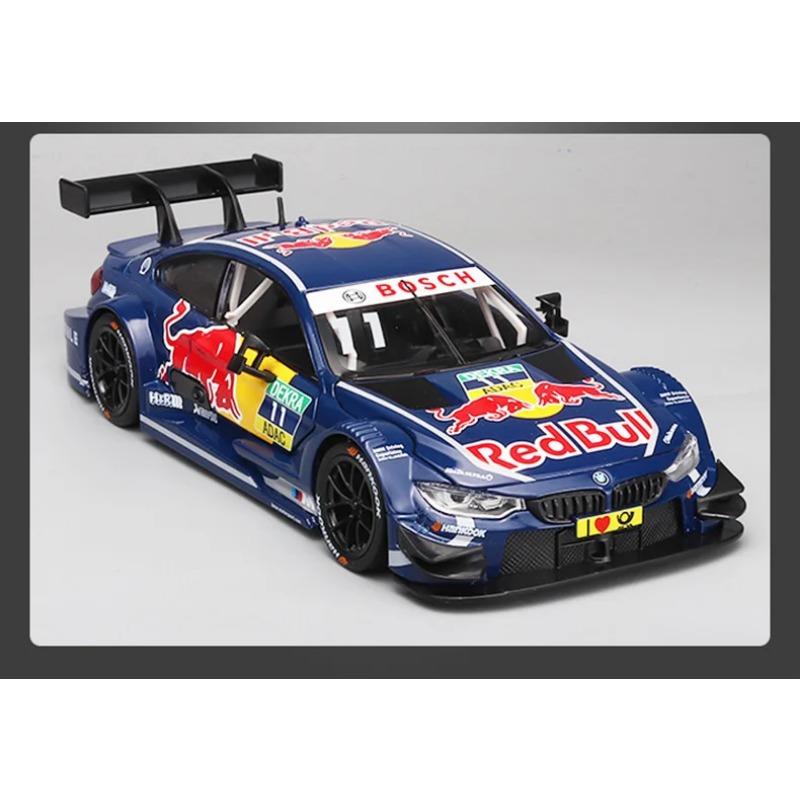 1/24 Scale BMW M4 GT3 Red Bull Co-brand Alloy Sports Car Model Diecasts Metal Racing Vehicles Car Model Sound and Light Kids Toys Gift