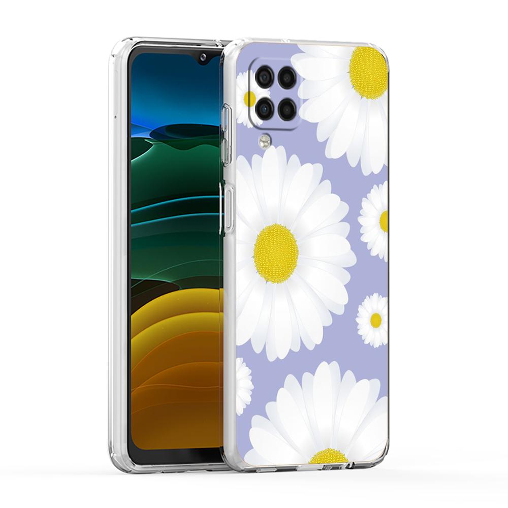 

Fashion Fresh Little Daisy Flower Cover for Samsung Galaxy A13 A22 A52S A52 A72 A51 A71 A41 A31 A21 5G Transparent Phone Case Samsung A22 5G
