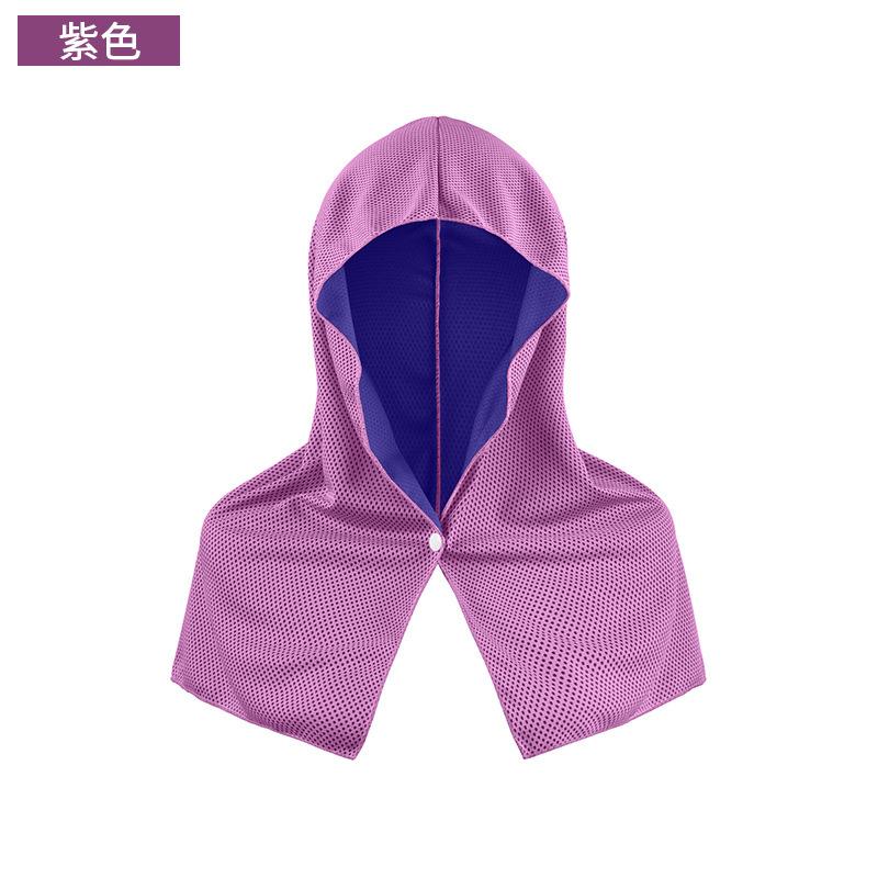 Summer Cooling Hooded Towel UV Protection Ice Silk Sports Sunshade Neck Wrap