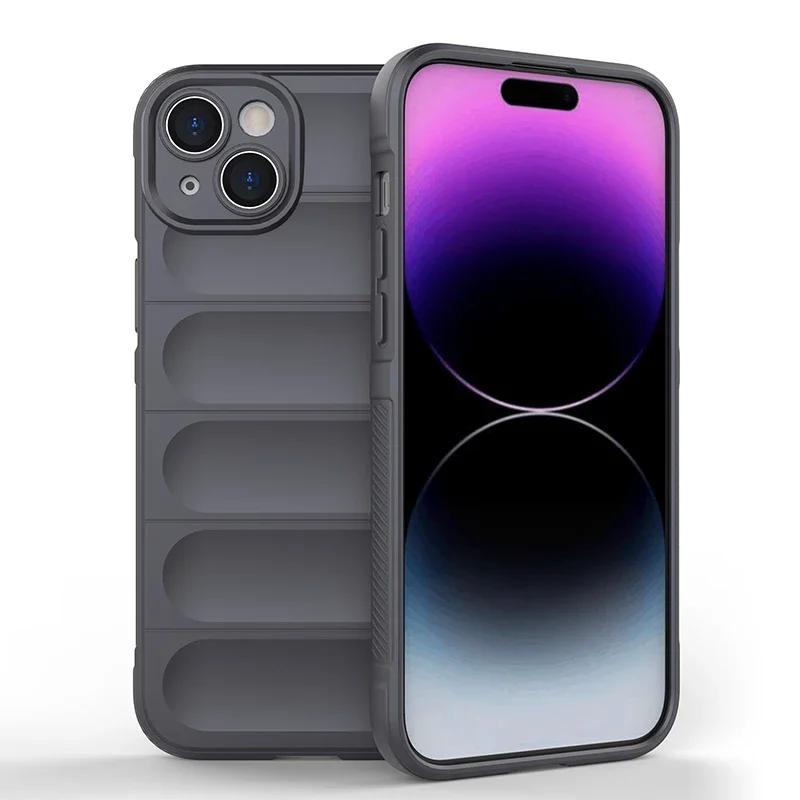 Shockproof Matte Armor Case For Apple iphone 16 15 14 11 12 13 Pro Max Plus Phone Soft Non-slip Skidproof Protective Cover
