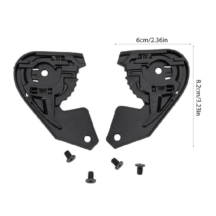 1 Para Osłony Twarzy Osłony Przeciwwiatrowe Podstawa ze Śrubą Akcesoria do Kasków dla JHM-802 AIMIT 803 Osłony Podstawa Płyta