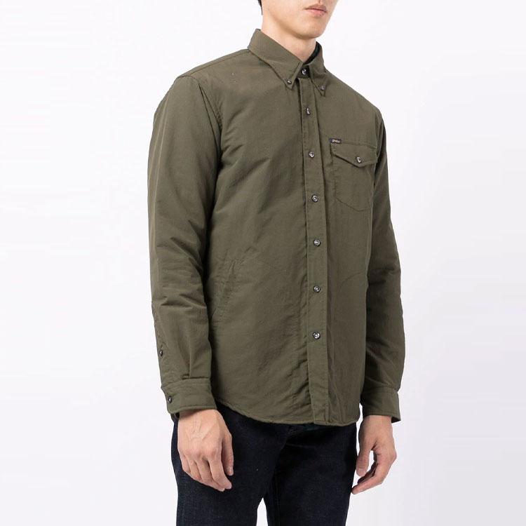 Polo Ralph Lauren Solid Color Single-Breasted Shirt Men shirts Green 710842899-001