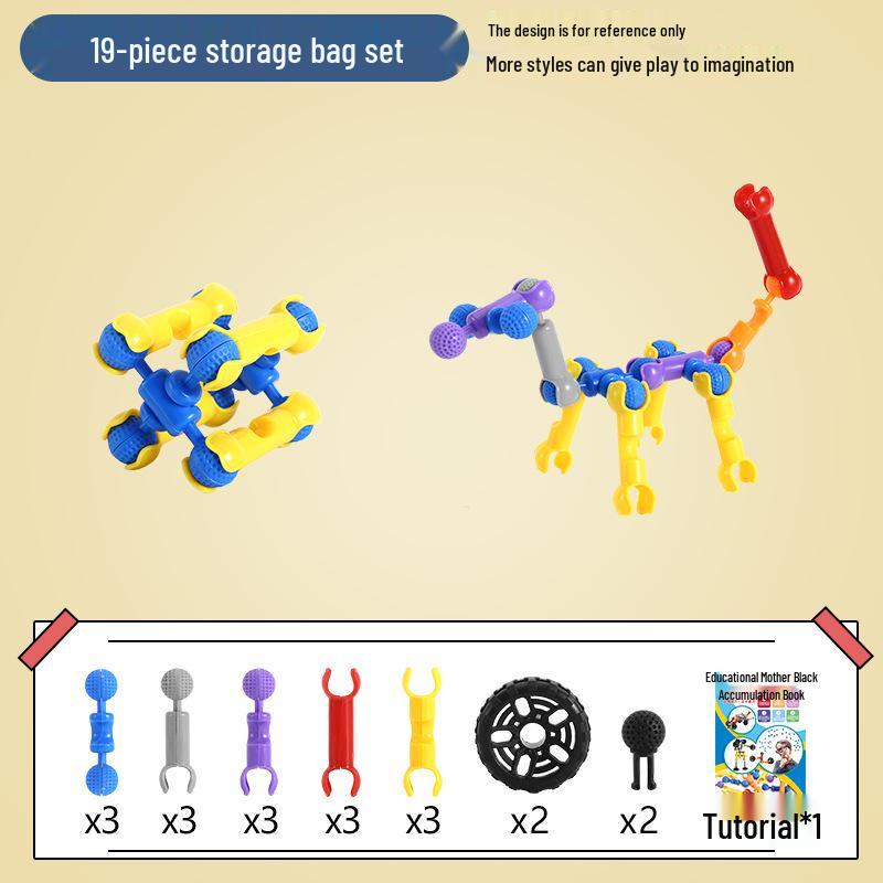 Cross-Border Children s Versatile Large Skeleton Joint Building Blocks for DIY Kindergarten Educational Play