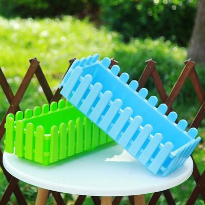 Portable Rectangular Flower Pots Plastic Large Thickened Garden Fence DIY Handmade Storage Holder Outside