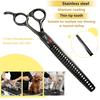 SANGELAR Conjunto de tesouras para animais de estimação, 8 polegadas, profissional, para animais de estimação, casa, cachorro grande, tesoura de lã, tesoura grande para animais de estimação, conjunto de ferramentas