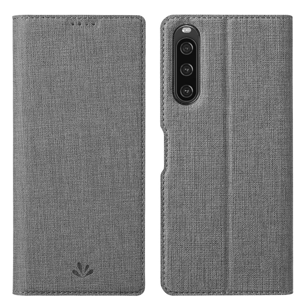 VILI DMX Series for Sony Xperia 10 V Card Slot Phone Case Mobile Phone PU Leather Stand Cover